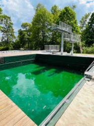 Neues Naturbad in Bad Gandersheim: Das Blau ist abgelöst vom Grün - Beheizung offiziell bestätigt  - 4 Millionen Euro Gesamtkosten