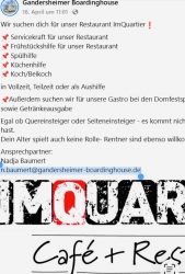 Boardinghouse/IMQuartier/Festspielgastronomie: Jobs für alle! Alter spielt keine Rolle! Jetzt bewerben!