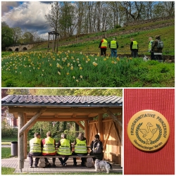 Friedensinitialivler Bad Gandersheim/Hary: Treffen im Blockhaus - Maibaum aufstellen 
