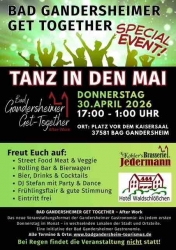 Erstmals „Tanz in den Mai“ am „Roswithabrunnen“ ! Heute in Bad Gandersheim!