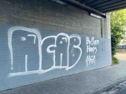 Graffiti-Schmiererei und Hass auf unsere Polizei gehen weiter in Bad Gandersheim!