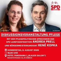 Bürgermeisterkandidat René Kopka lädt zur Diskussionsveranstaltung zum Thema Pflege ein Austausch mit Andrea Prell über Herausforderungen und Zukunft der Pflege