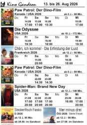 Gandeon Kino in Bad Gandersheim: Hier das aktuelle Programm für die nächsten zwei Wochen!