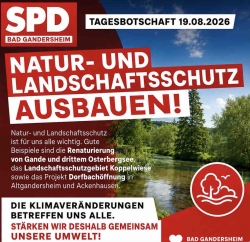 SPD Bad Gasndersherim: Natur- und Landschaftsschutz ausbauen!