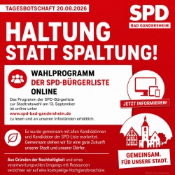 Stadtratswahlkampf in Bad Gandersheim: