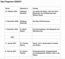 Neue Vortragsreihe der Museumsfreunde startet im Oktober - Museumsfreunde des Stadtmuseums Bad Gandersheim
